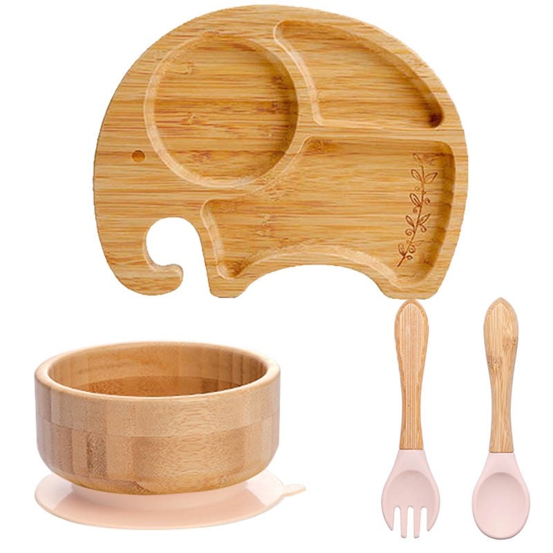 Elephantastic Suction Plate, Bowl and Utensil Set
